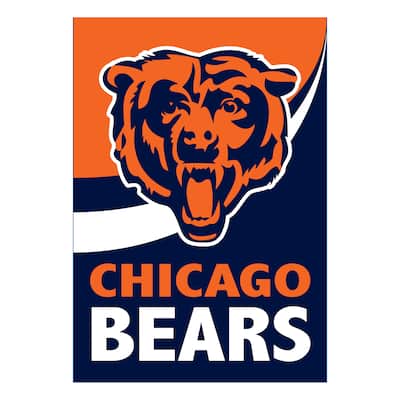 Chicago Bears Burlap Flag House Size