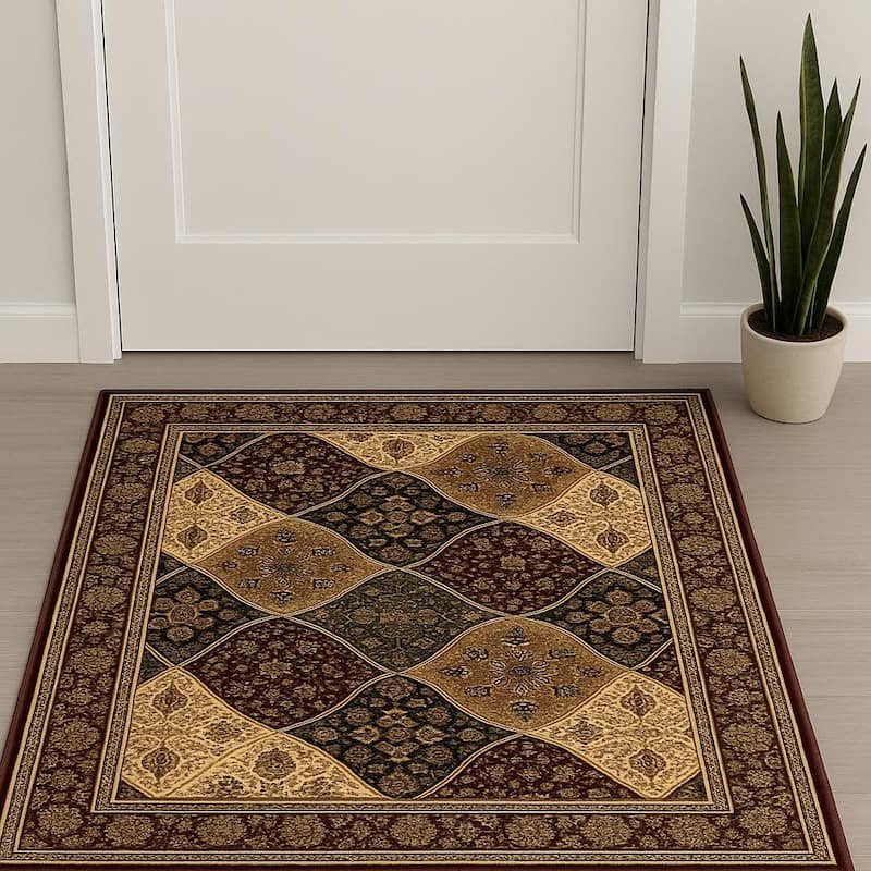 HomeRoots Piko Moroccan Traditional Runner Area Rug - 2' X 4'