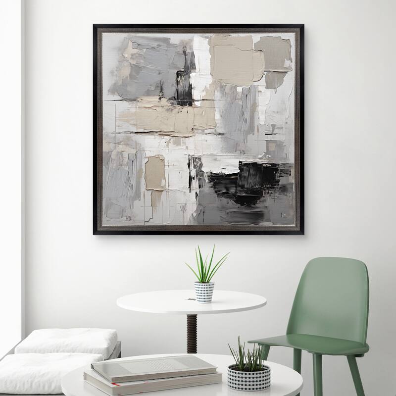 Masterpiece Art Gallery| Muted II by Annabelle Hall - Framed Canvas Art Print
