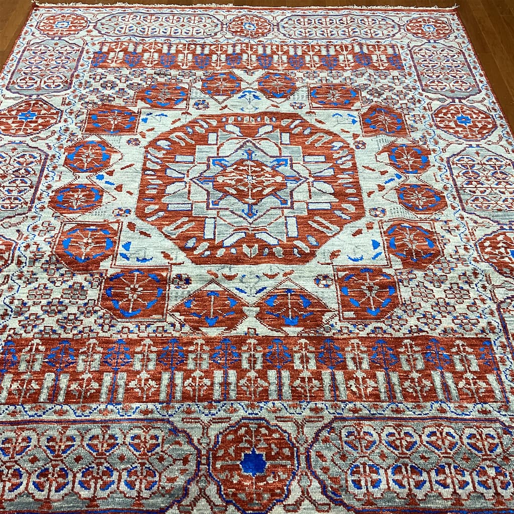 HERAT ORIENTAL Handmade Indo Mamluk Wool Rugs - 7'11" x 9'4"