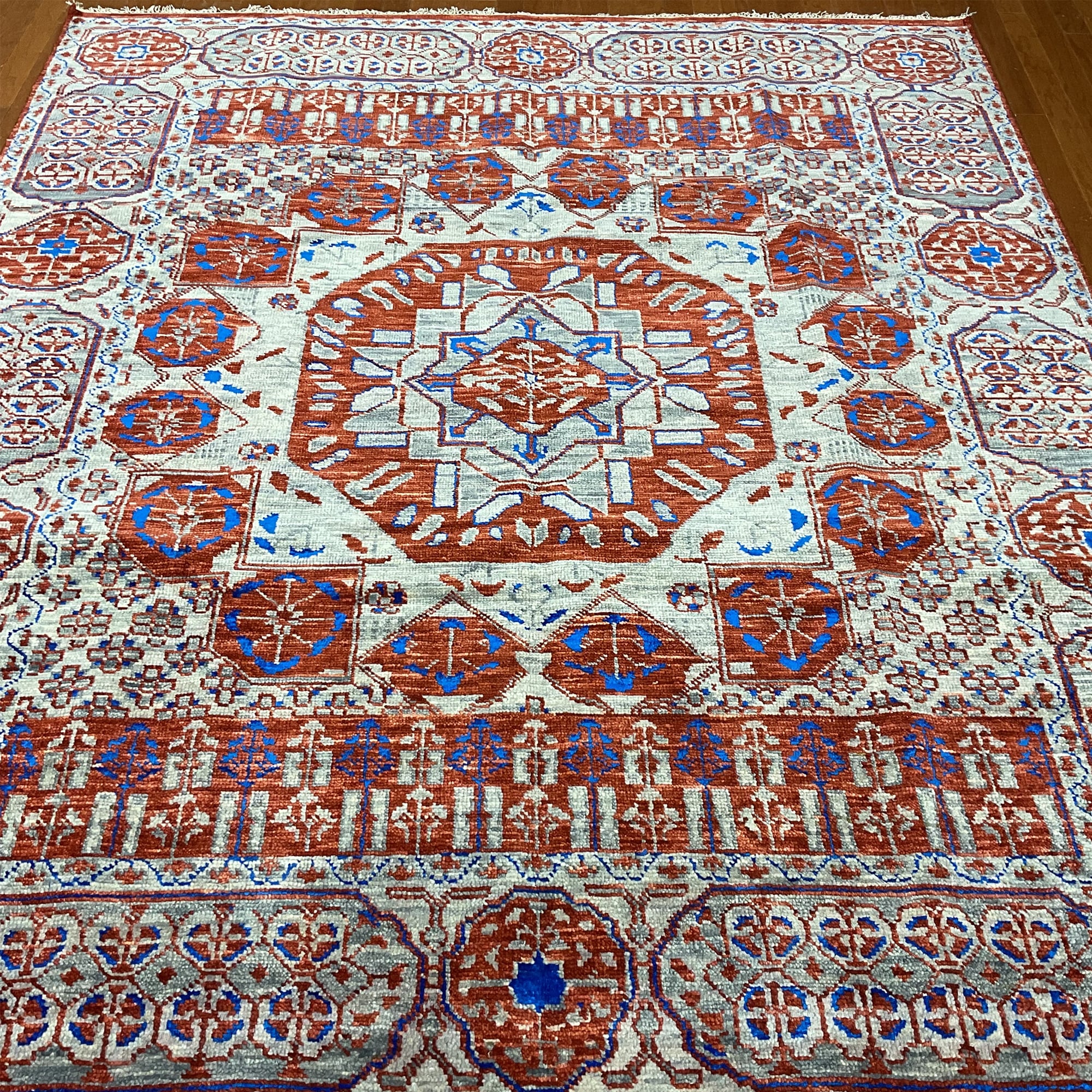 HERAT ORIENTAL Handmade Indo Mamluk Wool Rugs - 7'11" x 9'4"
