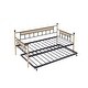 preview thumbnail 17 of 22, Twin Oak Legs & Steel Combination Daybed Bed Frame with Trundle