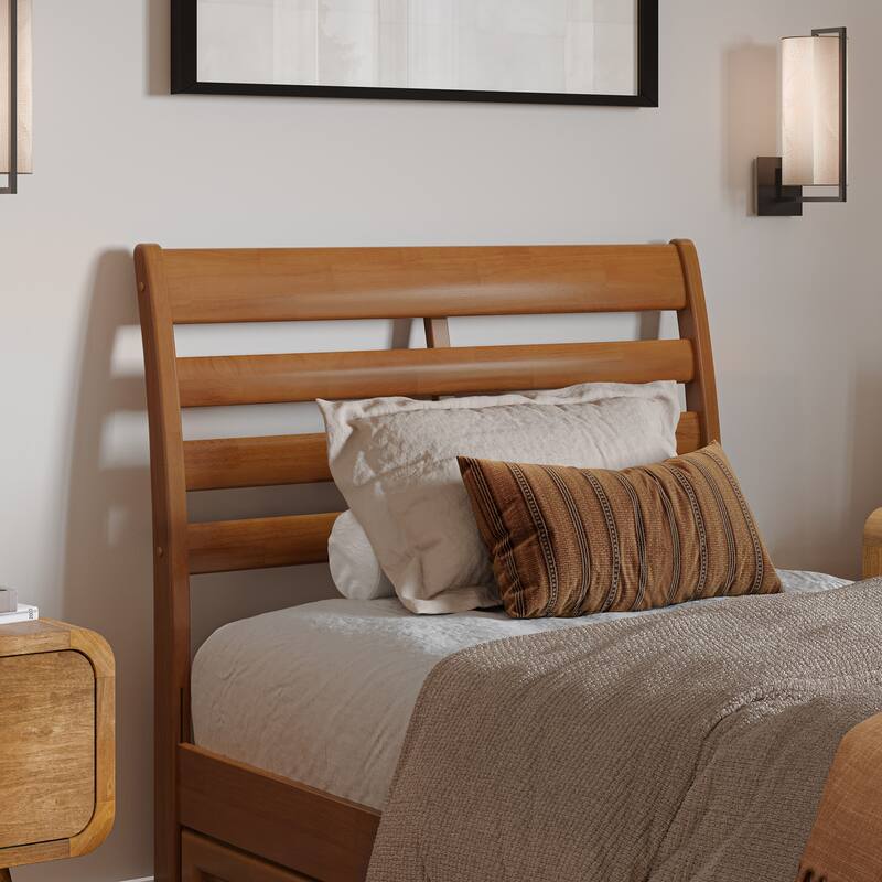 Emelie Platform Bed with Panel Footboard and Storage Drawers