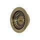 preview thumbnail 3 of 5, SinkSense Satin Gold 3.5" Disposal Flange Drain with Stopper