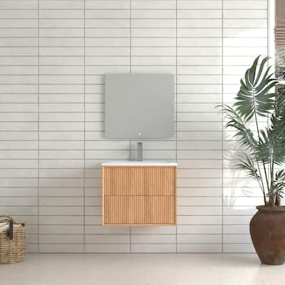 Wall Mounted Floating Bathroom Vanity Set