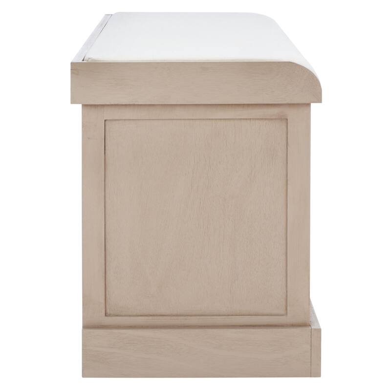 SAFAVIEH Mozella 3-Drawer Cushion Bench - 42" W x 15" D x 20" H - 42Wx15Dx20H