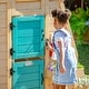 preview thumbnail 14 of 15, Teamson Kids Agnes Wooden Playhouse with Garden Window, Fixed Bench & Flower Boxes, Tan