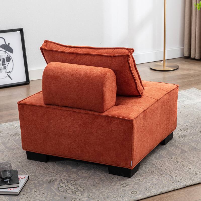 Modern Upholstered Living Room Chairs Set of 2