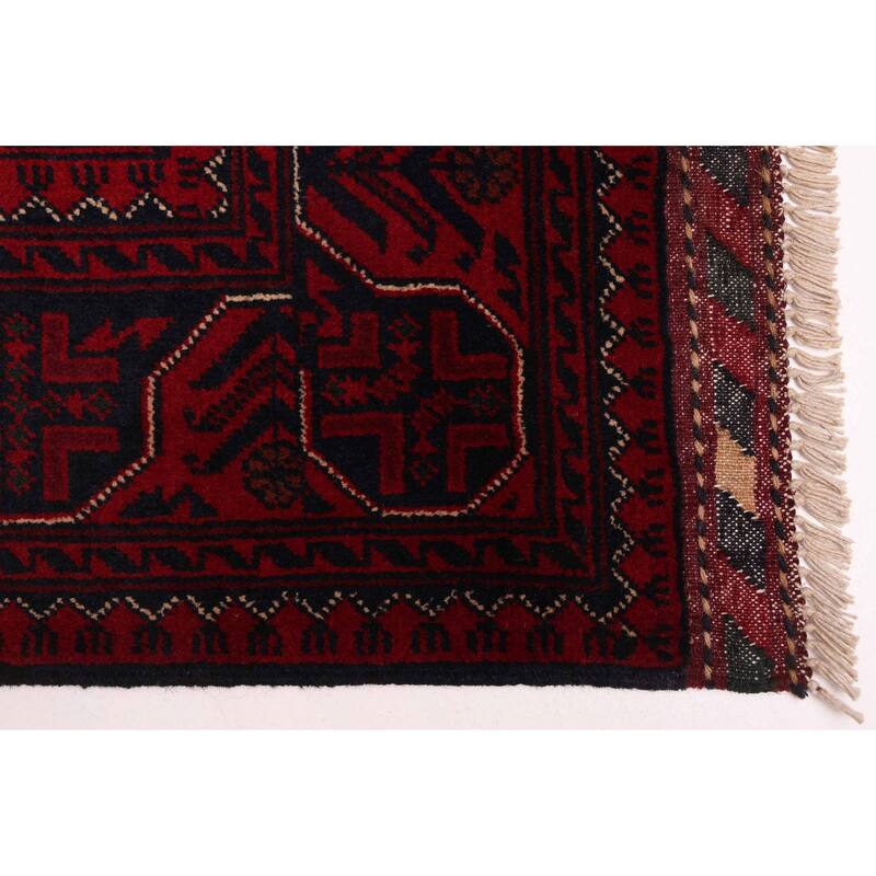 ECARPETGALLERY Hand-knotted Finest Khal Mohammadi Red Wool Rug - 2'10 x 10'3
