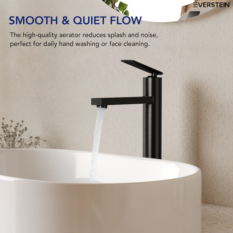 Modern Single-Hole Single-Handle Bathroom Faucet Vessel Sink Faucet