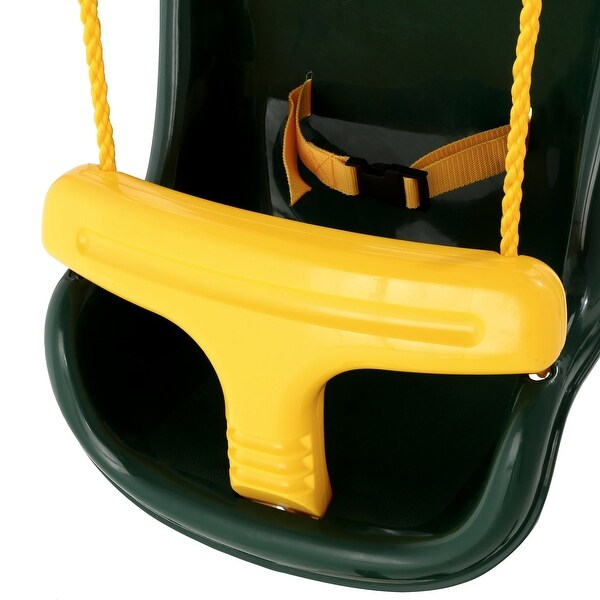 Swing-N-Slide High-Back Infant Swing with Rope and Seatbelt - On