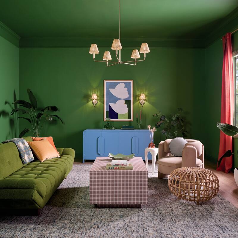 Kichler Lighting Bekah 38 Inch 5 Light Chandelier with Handwoven Rattan Shade in Champagne Bronze