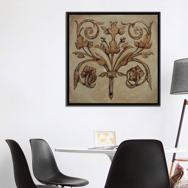 iCanvas "Decorative Scroll II" by Pablo Segovia Framed Canvas Print