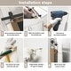 preview thumbnail 6 of 8, Farmhouse Barn Door Bathroom Vanity Wall Mirror with Solid Wood Frame