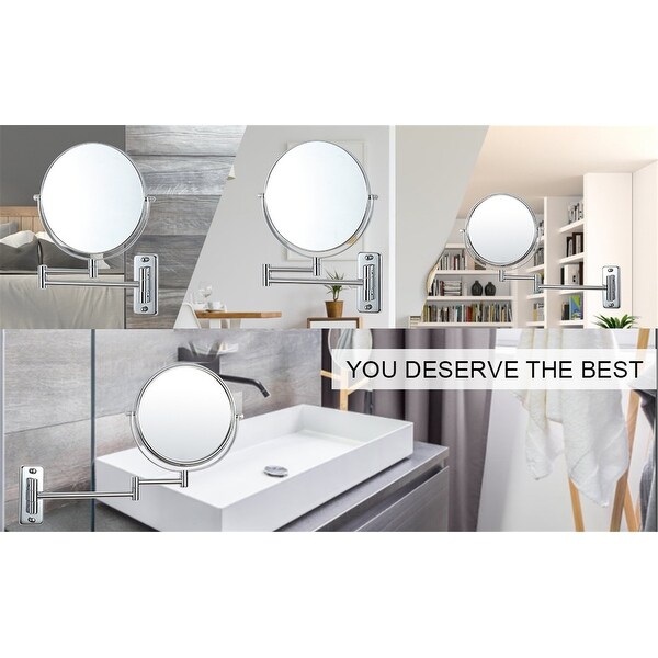 Makeup Mirror 10x Magnification Double Sided Swivel Mirror Wall Mount On Sale Bed Bath Beyond 35973503