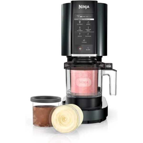 slide 2 of 4, Ninja CREAMi 7-in-1 Ice Cream Maker with 3 CREAMi Pints Black Black