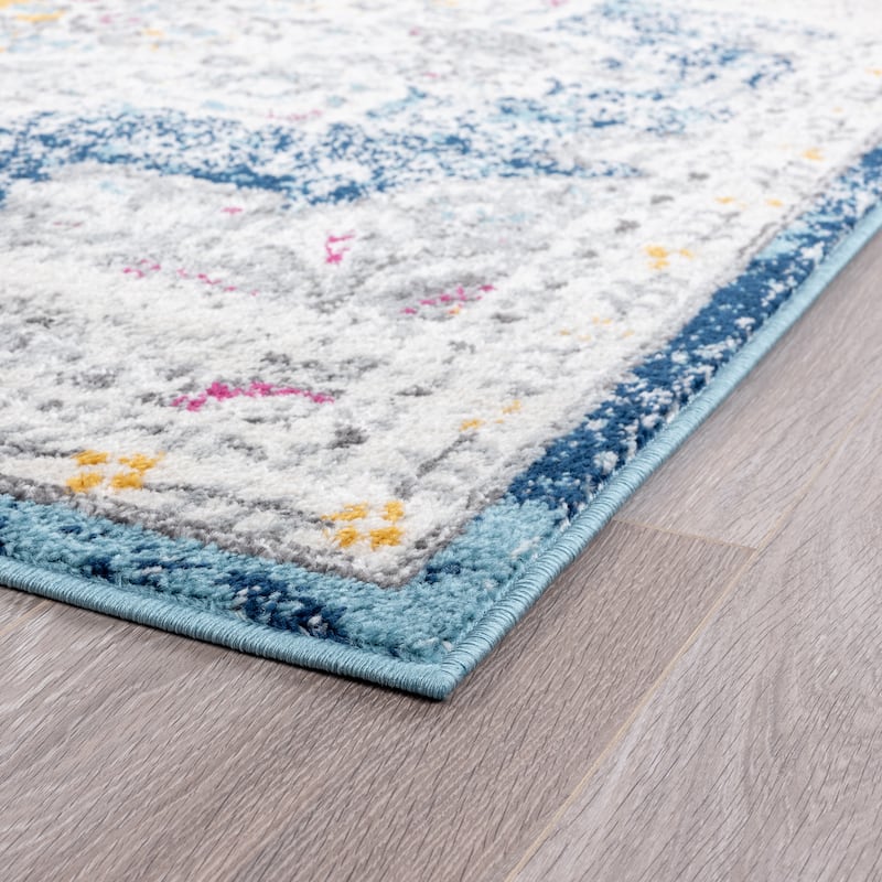 Gematria French Country Medallion Indoor Area Rug