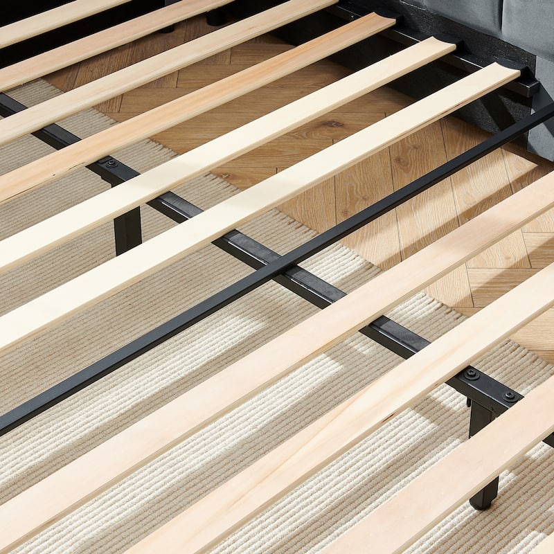 Upholstered Tufted Bed Frame Sofa Bed Frame