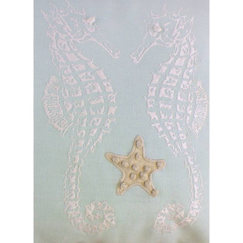 Horizontal Seahorse Throw Pillow