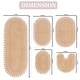 preview thumbnail 4 of 58, Hampton Crochet Bathmat 100% Cotton Non-Slip Bathroom Rug Set, Machine Washable Bath Rug, 5 Piece Bath Mat Set with Contour