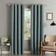 Aurora Home Thermal Insulated Blackout Grommet Top Curtain Panel Pair - 52" W X 84" L - Mineral
