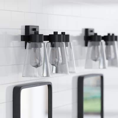 Prominence Home Fairendale Matte Black Farmhouse Vanity Light - Matte Black