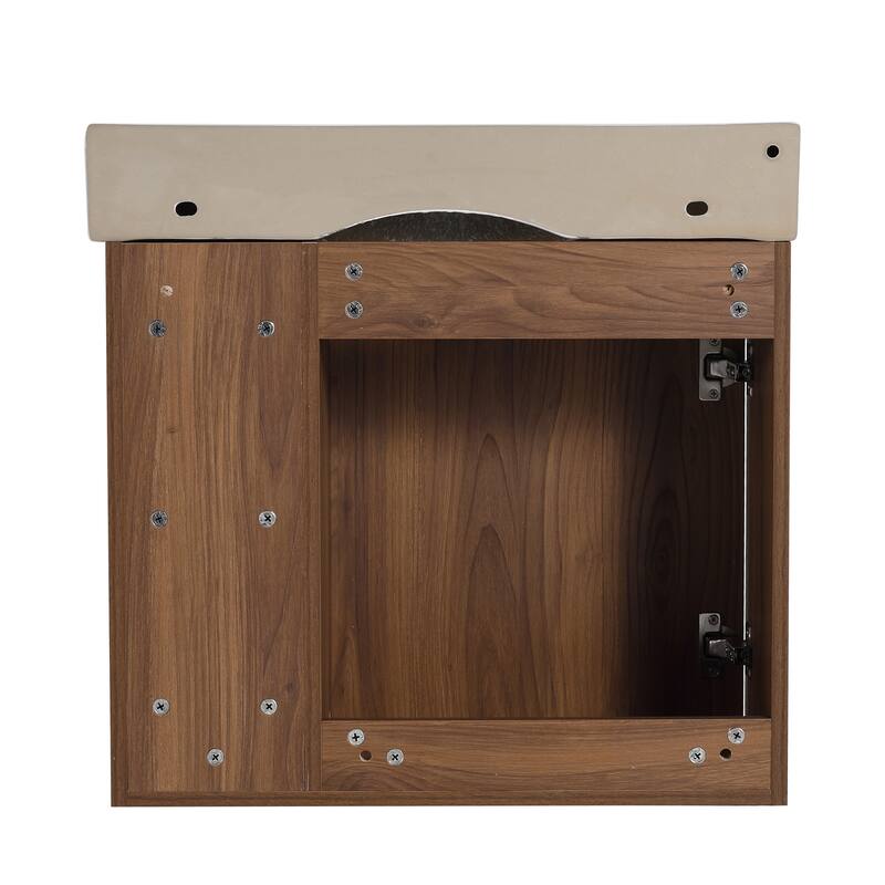 BNK 24"/28" Single Sink Floating Bathroom Vanity with Soft Close Door and Shelf