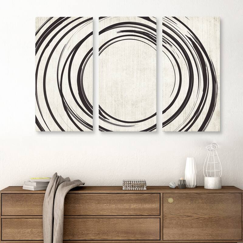 Infinite Motion Part A, B, C by Belle Maison Canvas Art Prints