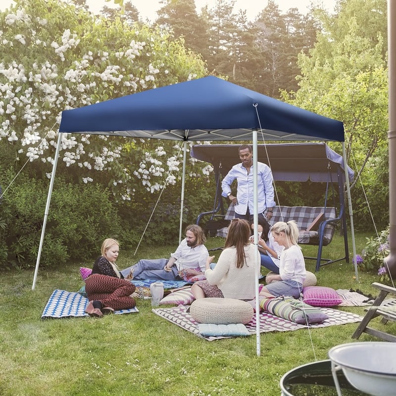 Outdoor Slanted Feet Pop-up Canopy Gazebo