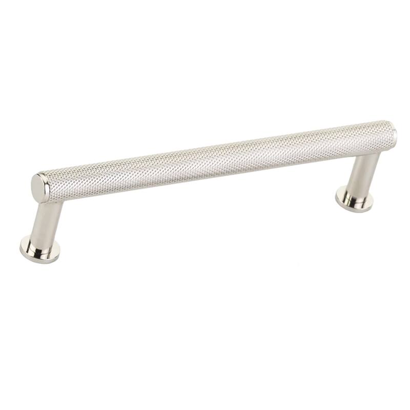 Schaub and Company Pub House 5" Center to Center Knurled Handle Solid - Polished Nickel