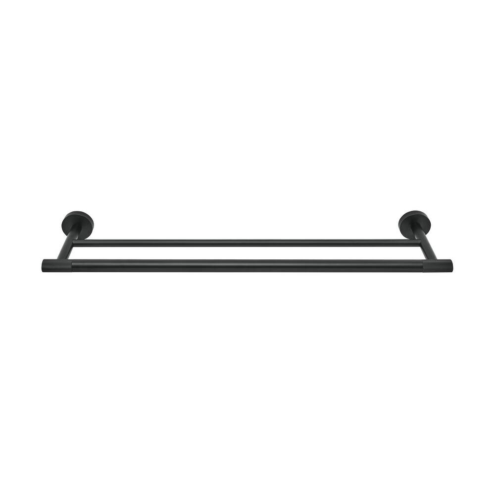 Avallon 24" Double Towel Bar in Matte Black - MB