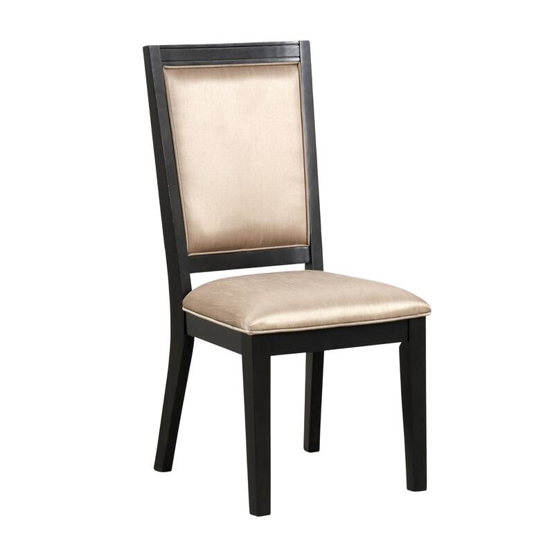 Espresso Set Of 2pc Dining Chairs, Contemporary Style