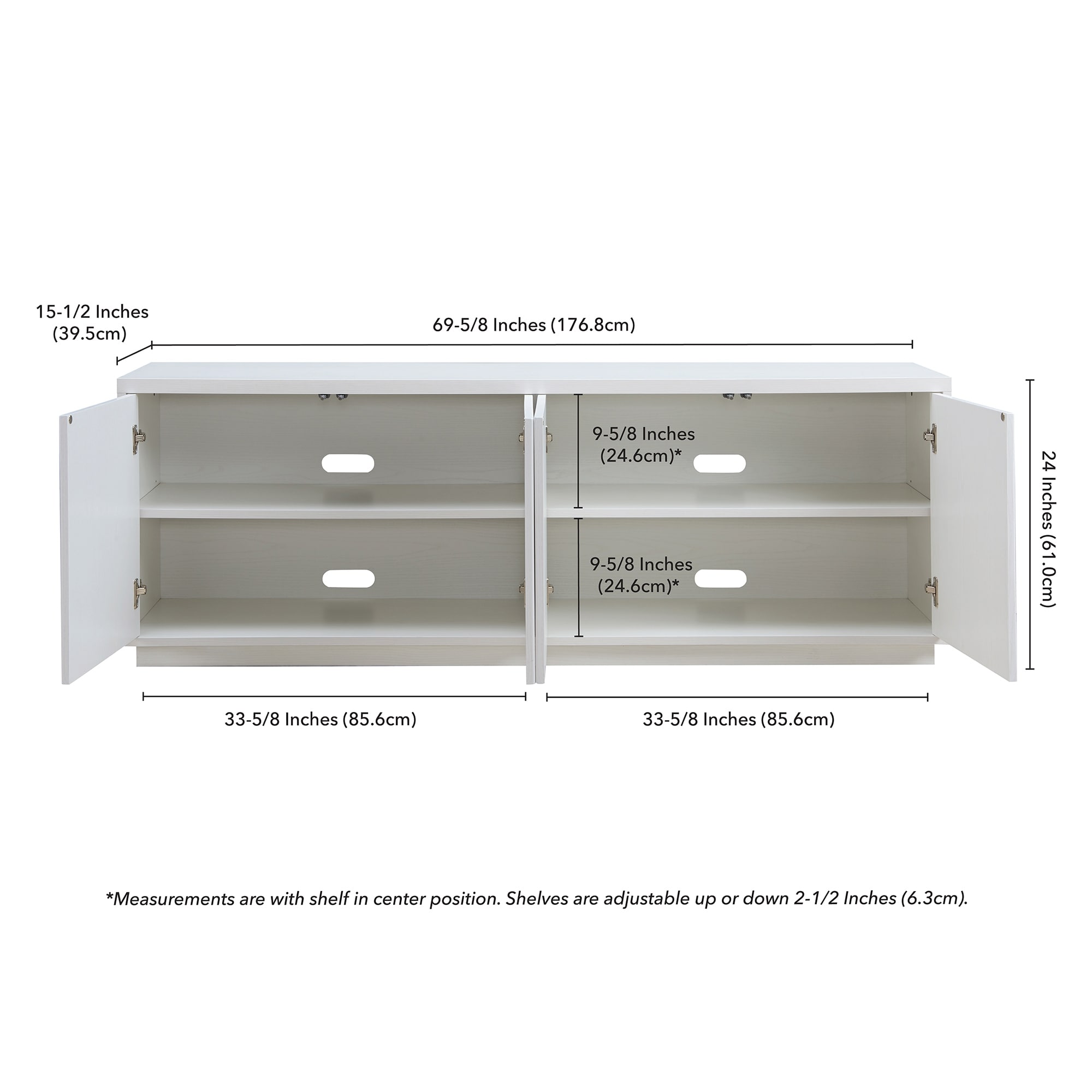 Hanson Rectangular TV Stand for 75" TVs | Stylish & Modern
