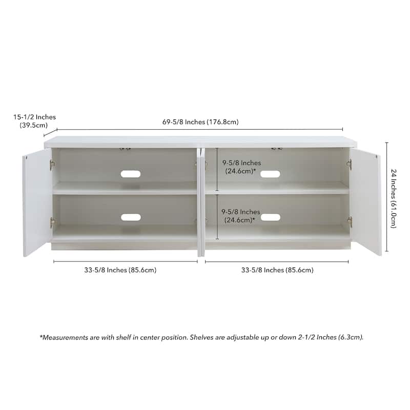 Hanson Rectangular TV Stand for TV's up to 75"