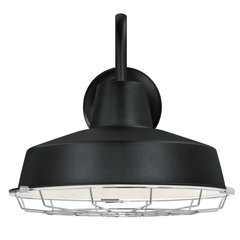 Westinghouse Academy One-Light LED Outdoor Wall Fixture, Cage Shade