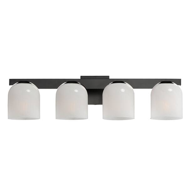 slide 2 of 2, Maxim 21234 Scoop 4 Light 30" Wide Vanity Light Black