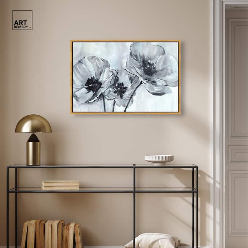 Flower Impressions Canvas by Art Remedy