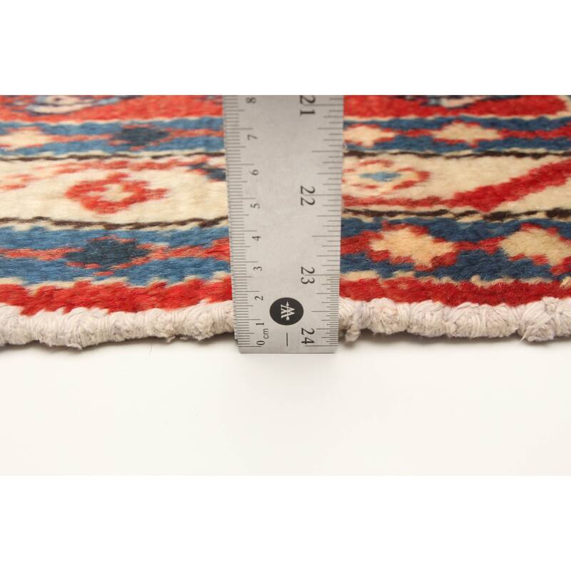 ECARPETGALLERY Hand-knotted Andelz Red Wool Rug - 3'3 x 10'3