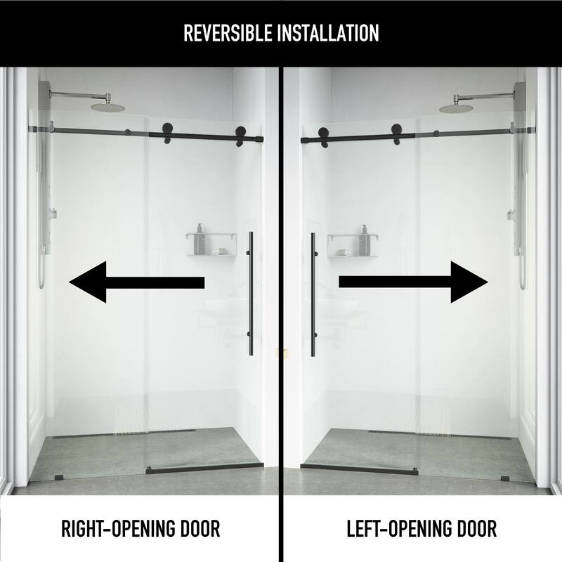 VIGO Elan E-Class Frameless Sliding Shower Door