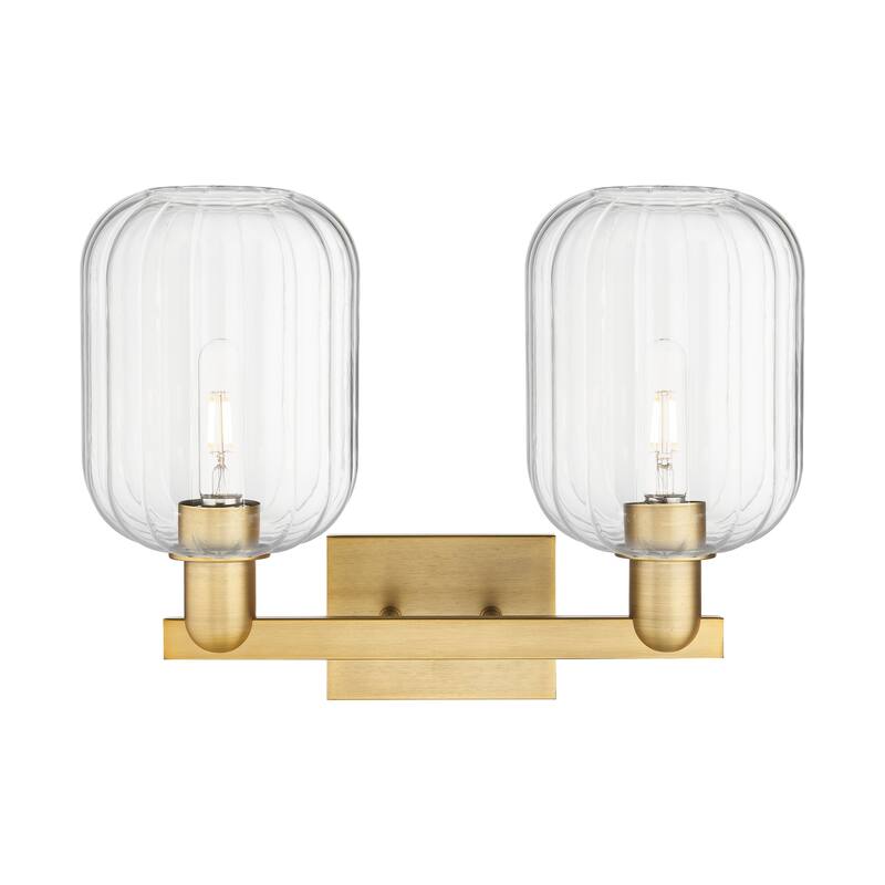 Innovations Lighting Downtown Urban - Preston - 2 Light 16" Jar Shade Bath Vanity Light