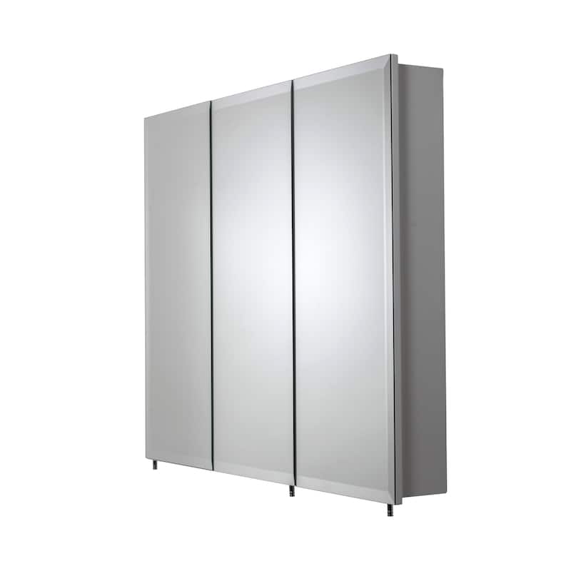 Croydex Texoma Bathroom Storage Medicine Cabinet, Easy Install, Surface Mount, 36W x 30H