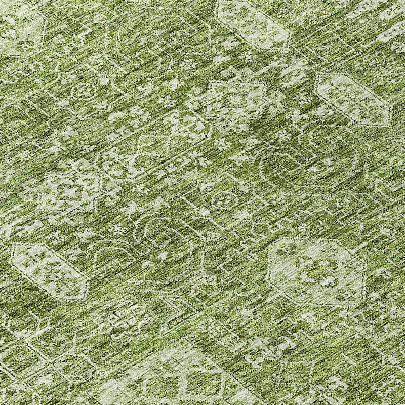 Machine Washable Indoor/ Outdoor Chantille Vintage Traditional Rug