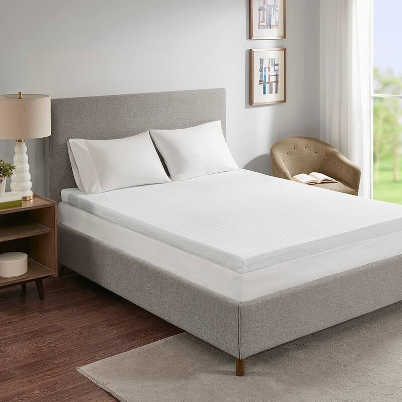 3"/4" Memory Foam Mattress Topper - White-3" - Twin XL
