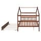 preview thumbnail 42 of 42, Full Size Wooden House Bed with Twin Size Trundle