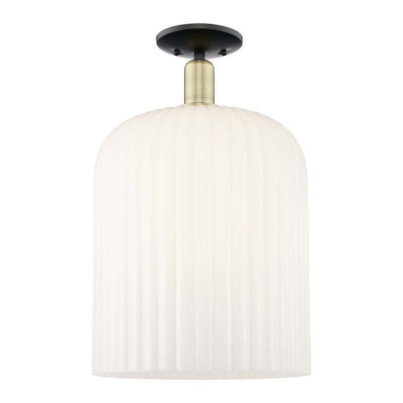 Innovations Lighting Downtown Urban - Bridal Veil - 1 Light 12" Semi-Flush Mount Light
