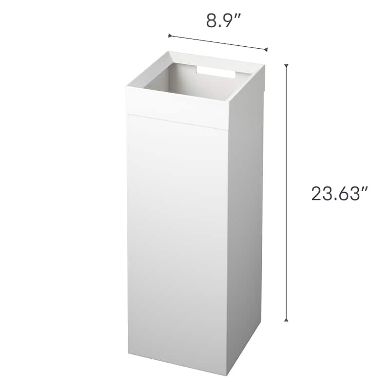 Yamazaki Home Trash Can, Steel, 7.25 gallons, 27 liters