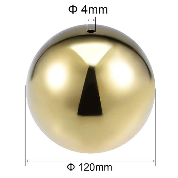 120mm Dia 201 Stainless Steel Hollow Cap Ball for Handrail Stair Newel Post 2pcs Bed Bath