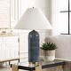 preview thumbnail 6 of 6, Uttermost Mayetta Deep Blue Table Lamp - N/A