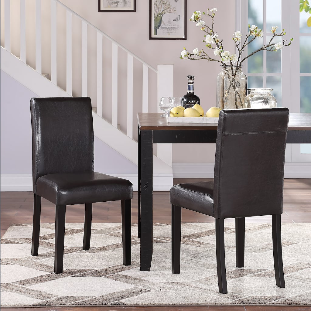Mai Faux Leather Dining Chairs (Set of 2)
