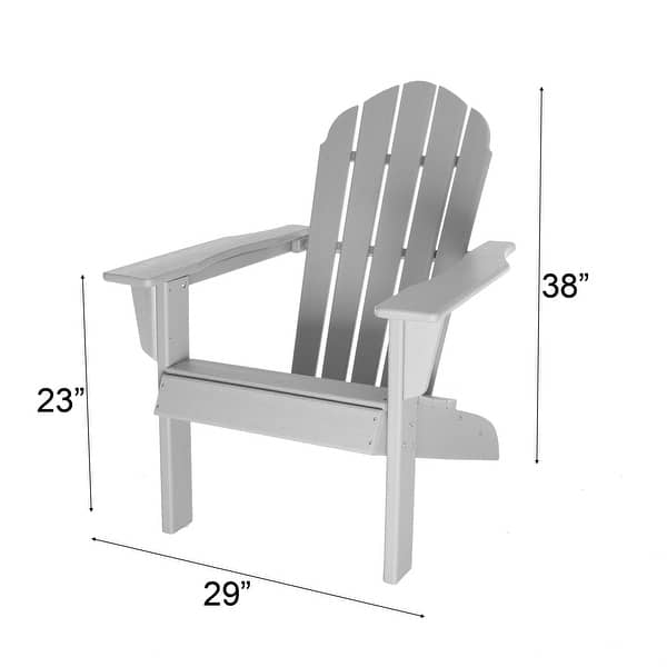 Zenvida Matanzas HDPE Adirondack Chair Outdoor Patio Furniture - Bed ...
